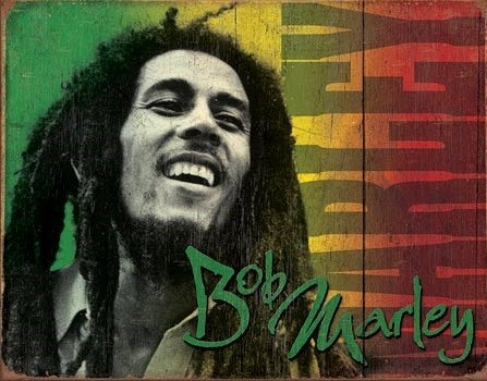 Metallikyltti Bob Marley