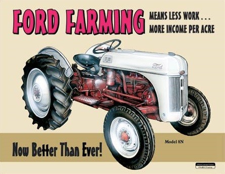Μεταλλική πινακίδα Ford Farming 8N