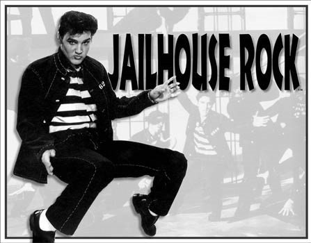 Μεταλλική πινακίδα Elvis - Jailhouse Rock
