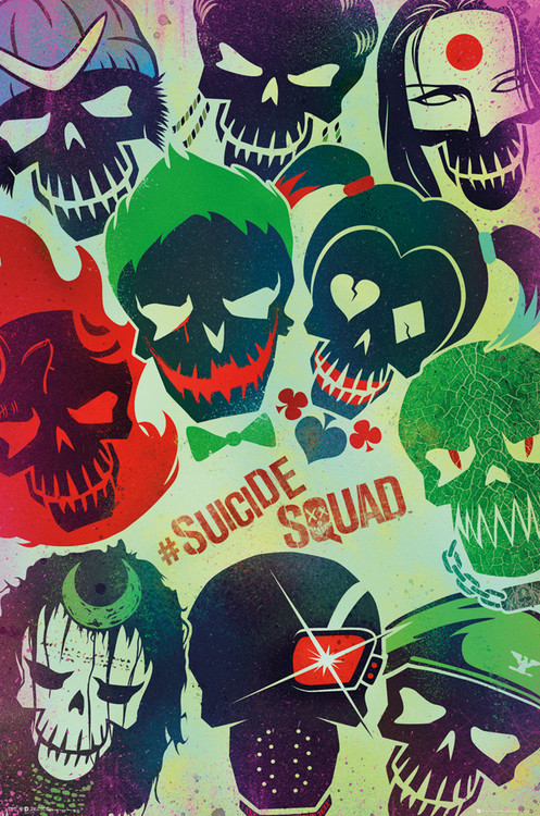 Poster Suicide Squad - Faces
