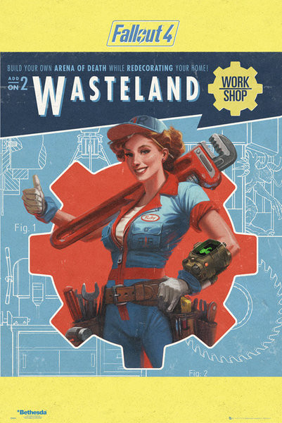 Плакат Fallout 4 - Wasteland