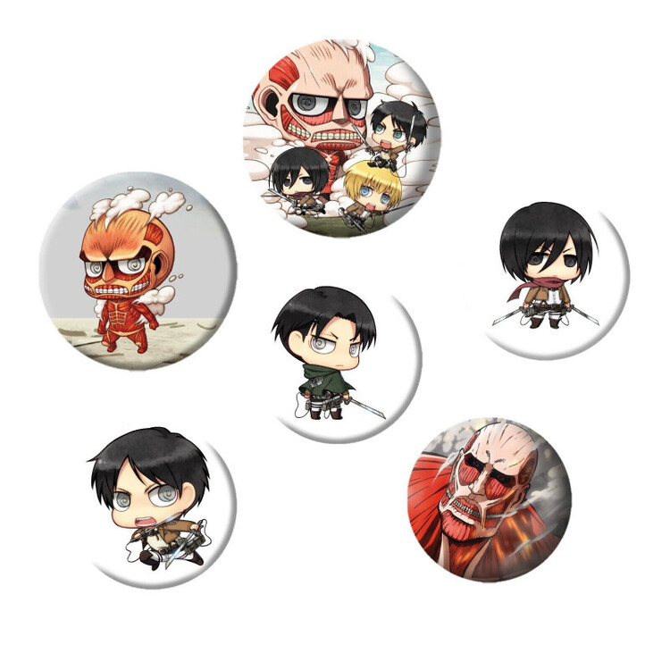 Σετ κονκάρδες Attack on Titan (Shingeki no kyojin)