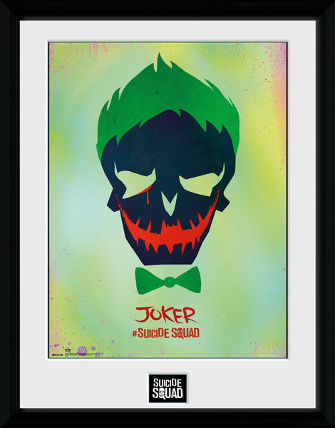 Poster emoldurado Suicide Squad - Joker Skull