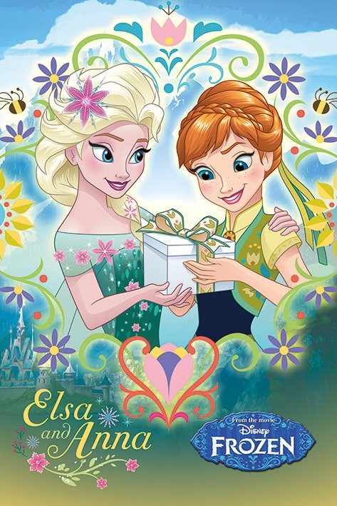 Плакат Frost - Anna & Elsa Frame