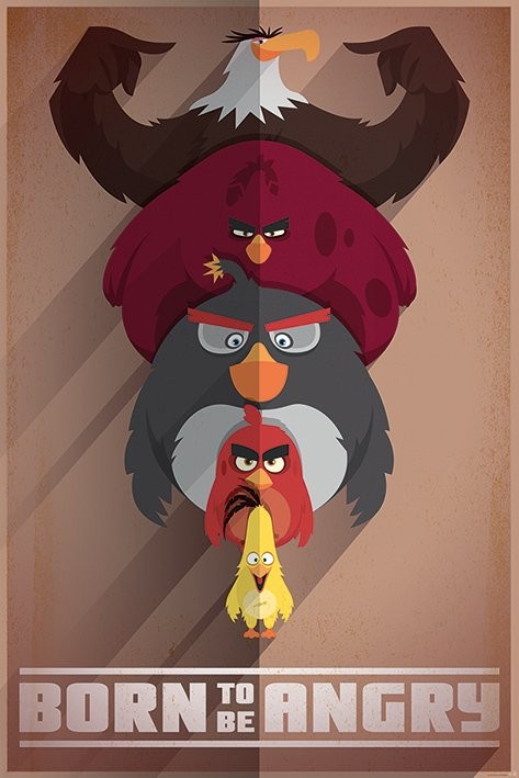 Плакат Angry Birds - Born to be Angry