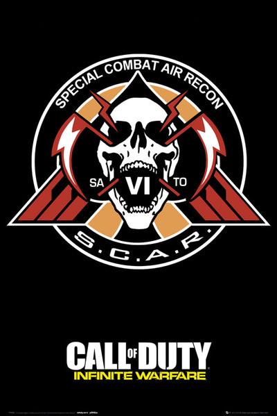 Poster Call of Duty: Infinite Warfare Scar Wall Art 3+1 FREE