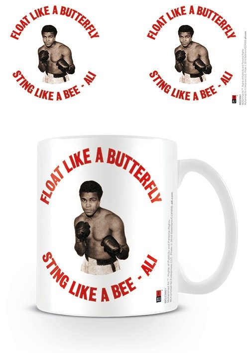 Skodelica Muhammad Ali  - Float like a butterfly,sting like a bee - retro