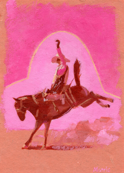 Плакат Ride ‘em pink skies, c. 2025
