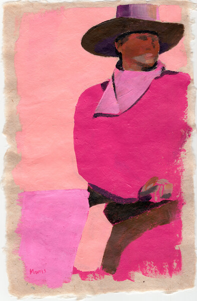Плакат Pink Shirt Westward Destiny, c. 2024
