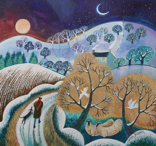 Плакат Snowy Winter Walk, 2017