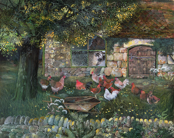 Принти на полотні Hen House, 1988