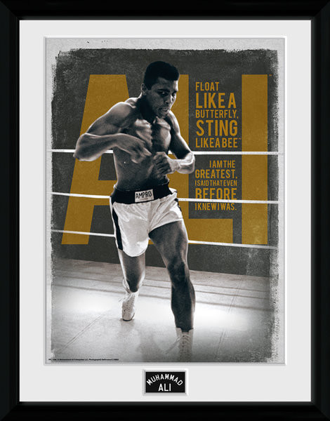 Рамкиран плакат Muhammad Ali – Quotes 30x40cm Collector Print