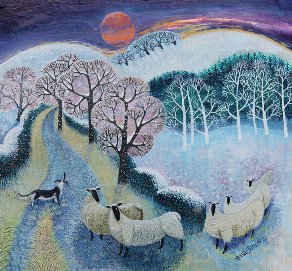 Плакат Sheep at Sunset, 2020