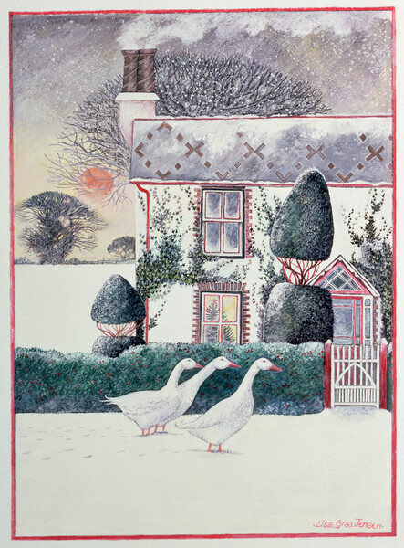 Плакат Christmas Cottage, 1985