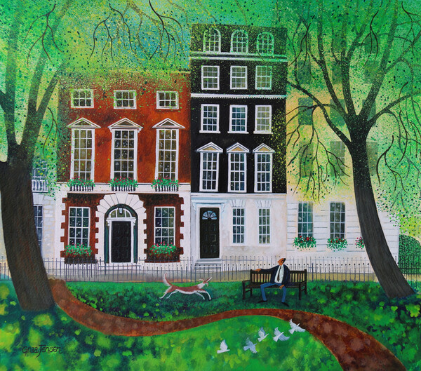 Плакат Relaxing in Berkley Square, 2016