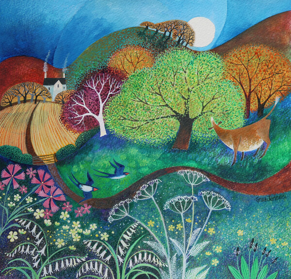 Плакат Swoop of Swallows, 2019