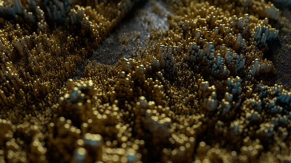 Плакат Gold Structural Landscape,  c.2015-2025