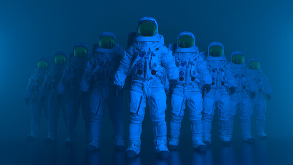 Плакат Astronauts Assemble,  c.2015-2025
