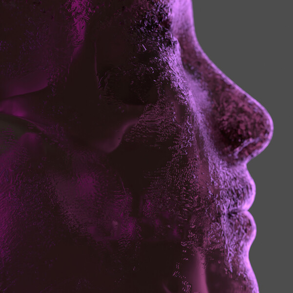 Плакат Purple Glass Face,  c.2015-2025