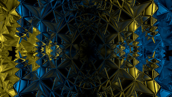 Плакат Radial Organic Structure Symmetrical, c.2015-2025