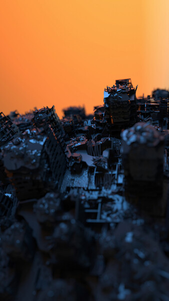 Плакат Golden War Planet Exterior,  c.2015-2025