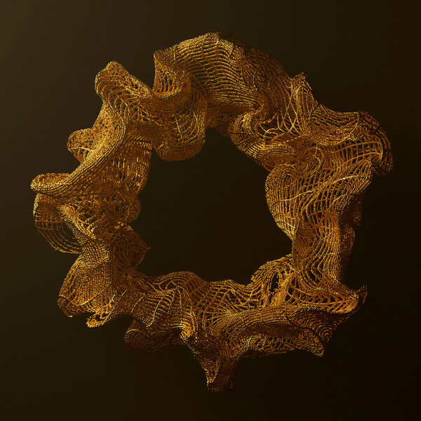 Плакат Gold Structural Deformation,  c.2015-2025