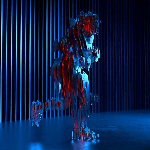 Плакат Figure Metal Slices, c.2015-2025