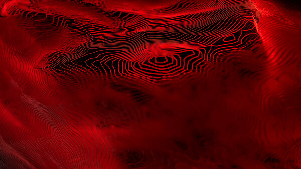 Плакат Red Topological Structure, c.2015-2025