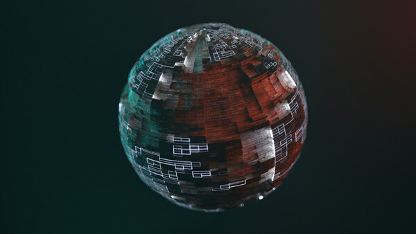 Плакат Spherical Structure Scape, c.2015-2025