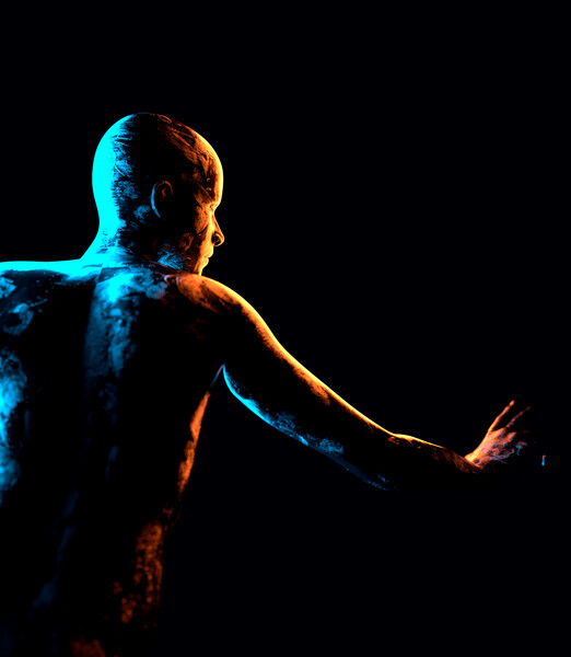 Плакат Textural Figure Reaching, c.2015-2025