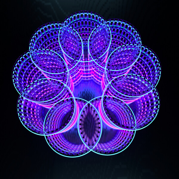Плакат Radial Glass Structure,  c.2015-2025