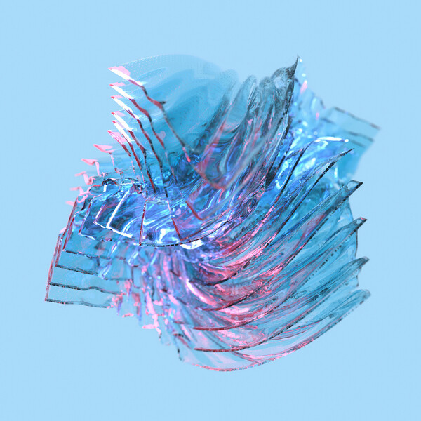 Плакат Organic Glass Sculpture,  c.2015-2025