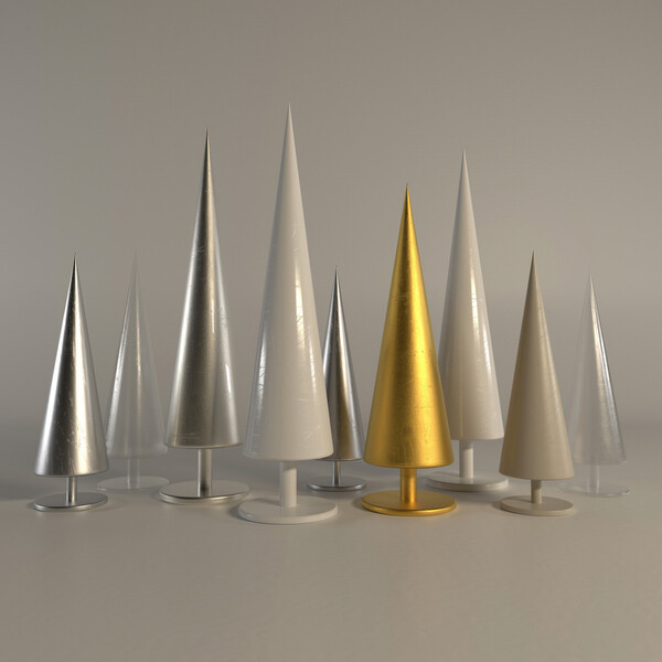 Плакат Stylized Holiday Trees, c.2015-2025