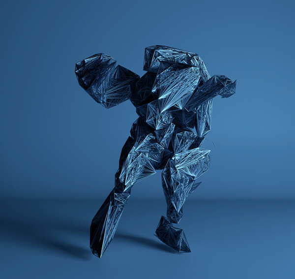 Poster Constructivist Particle Figure Structure, c.2015-2025