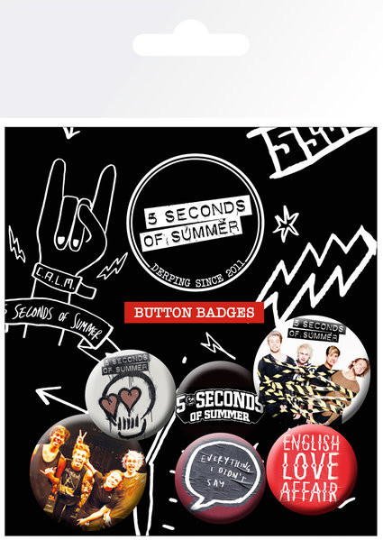 Σετ κονκάρδες 5 SECONDS OF SUMMER - Mix 1