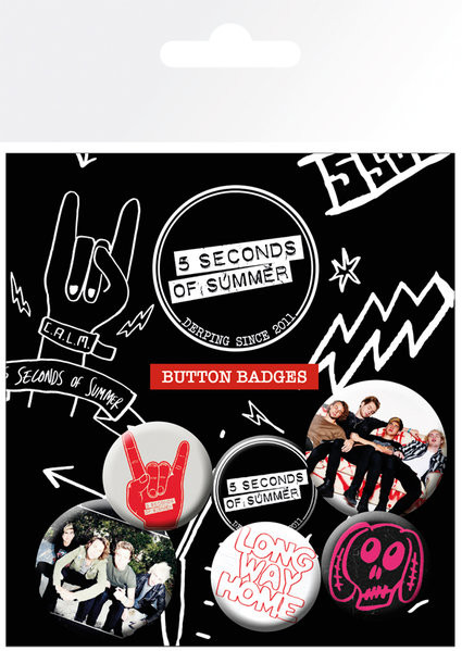 Σετ κονκάρδες 5 SECONDS OF SUMMER - Mix 2