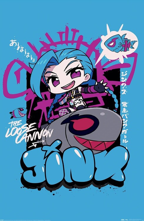 Плакат League of Legends - Chibi Jinx