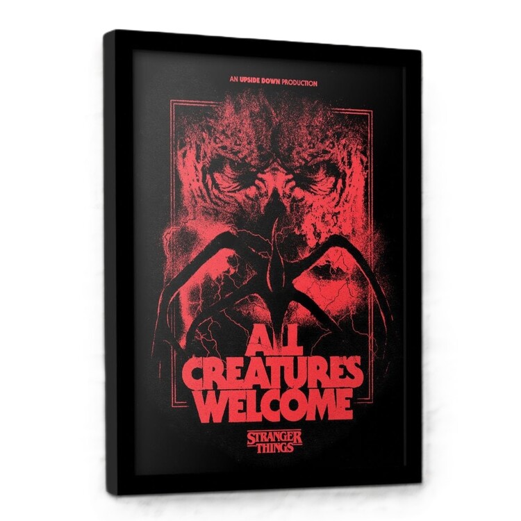 Framed Poster Stranger Things 5 - All Creatures Welcome