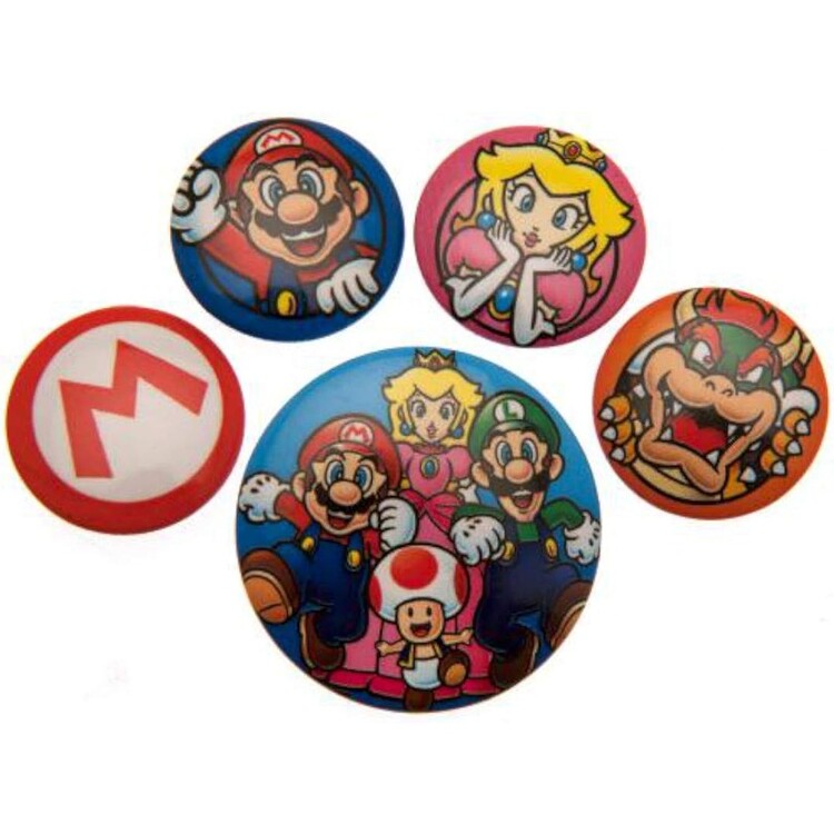 Komplet značk Super Mario