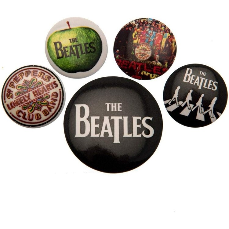 Set bedževa The Beatles - White