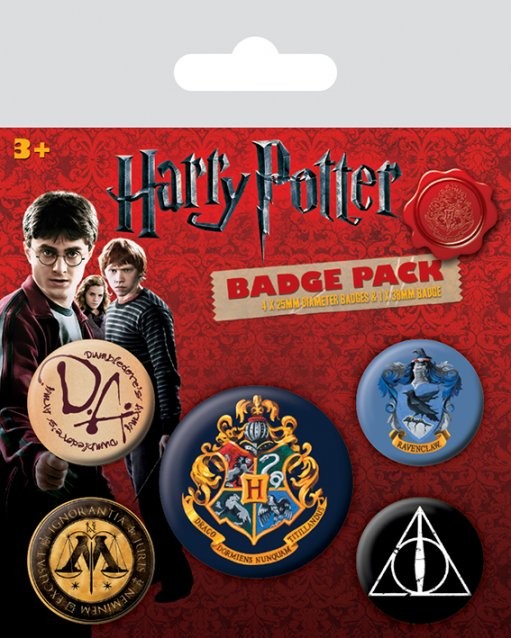 Conjunto de crachás Harry Potter - Hogwarts