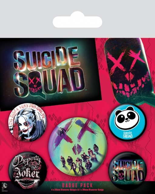 Badge set Suicide Squad - Face