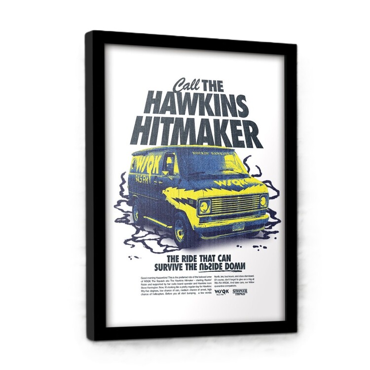 Framed Poster Stranger Things 5 - Call the Hawkins Hitmaker