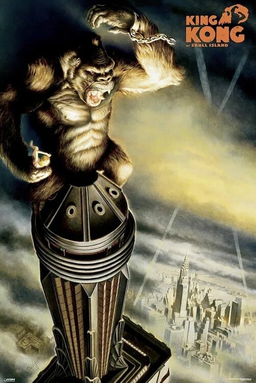 Плакат King Kong: Skull Island - On Top of Skyscraper