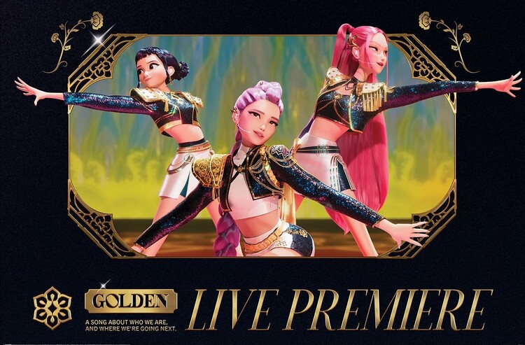 Αφίσα K-Pop Demon Hunters - Golden Live