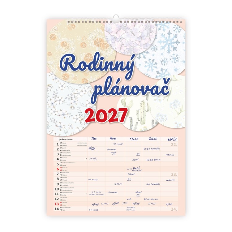 Календар 2027 Family Planner