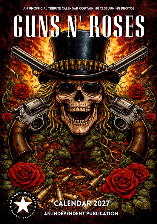 Calendar 2027 Guns & Roses