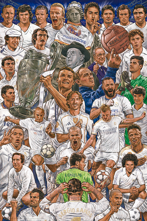Плакат Morales De Los Rios - Real Madrid Legends