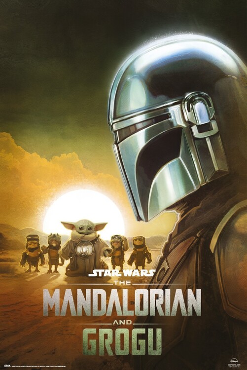 Αφίσα Star Wars: The Mandalorian and Grogu - Din Djarin