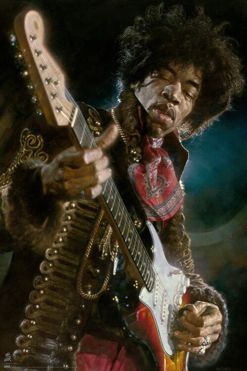 Poster Sebastian Kruger - Jimi Hendrix